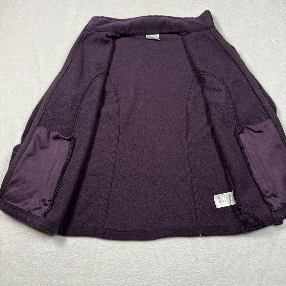 Columbia Jacket Womens Small Purple Fleece Full Zip Stand Collar Pockets Hiking - Picture 4 of 11